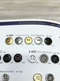 A5503 2孔簡單金屬鈕扣 愛麗絲鈕扣 更多照片