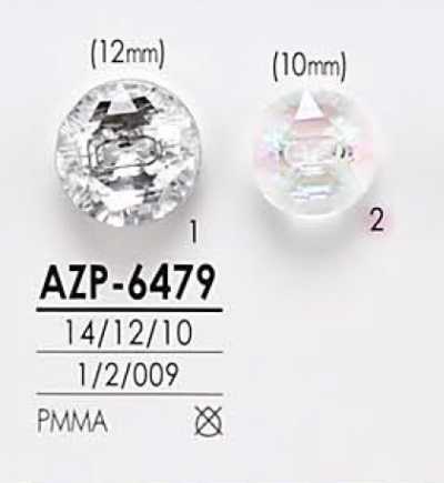 AZP6479 極光珍珠 鑽石切割 鈕扣