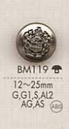 BM119 夾克的奢華金屬羈扣