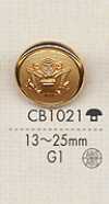 CB1021 金屬夾克用金色鈕扣