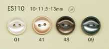 ES110 DAIYA BUTTONS 2孔裝飾邊緣 仿貝殼聚酯纖維鈕扣