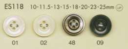 ES118 DAIYA BUTTONS 仿貝殼聚酯纖維鈕扣
