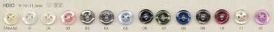HD83 DAIYA BUTTONS 耐衝擊HYPER DURABLE""系列 仿貝殼聚酯纖維鈕扣""