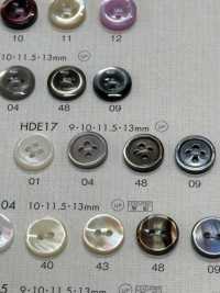 HDE17 DAIYA BUTTONS 防震超耐用""系列仿貝殼聚酯纖維紐扣"[鈕扣] 大阪鈕扣（DAIYA BUTTON） 更多照片