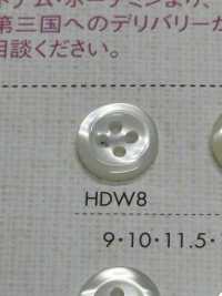 HDW8 DAIYA BUTTONS 防震超耐用""系列仿貝殼聚酯纖維紐扣"[鈕扣] 大阪鈕扣（DAIYA BUTTON） 更多照片