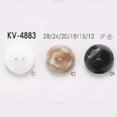 KV4883 聚酯樹脂製 正面兩孔鈕扣