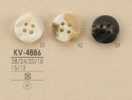 KV4886 水牛角風 4孔 聚酯纖維鈕扣