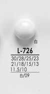 L726 從襯衫到大衣黑色和染色鈕扣