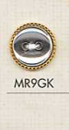 MR9GK 華麗的兩孔塑膠鈕扣