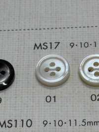 MS17 DAIYA BUTTONS紐扣聚酯纖維仿貝殼[鈕扣] 大阪鈕扣（DAIYA BUTTON） 更多照片