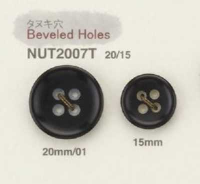 NUT2007T 天然材質 象牙果 四孔鈕扣