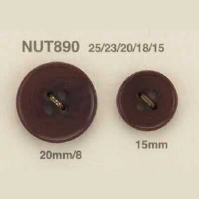 NUT890 象牙果製 四孔鈕扣