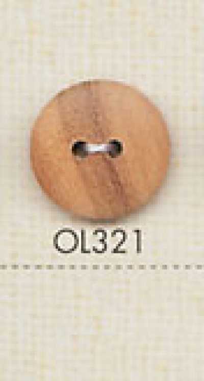 OL321 天然材質 木質 兩孔鈕扣