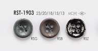RST1903 用於夾克和西裝的 4 孔金屬鈕扣