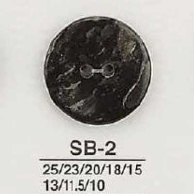 SB2 黑蝶貝製 兩孔鈕扣