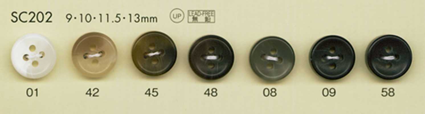 SC202 DAIYA BUTTONS 耐衝擊HYPER DURABLE系列 仿水牛角聚酯纖維鈕扣