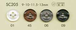 SC205 DAIYA BUTTONS 耐衝擊HYPER DURABLE系列 仿貝殼聚酯纖維鈕扣