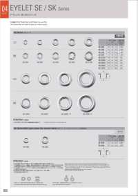 SE2500 氣眼扣19mm x 9.25mm *經過檢針檢測[四合扣/氣眼扣] Morito（MORITO） 更多照片