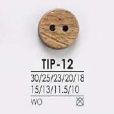 TIP12 木製 正面兩孔鈕扣