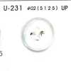 U231 【水牛風格】4孔紐扣，光面，可染色