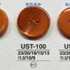 USB100 天然材料 染色 黑蝶貝製 正面2孔 有光澤鈕扣