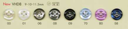 VHD8 DAIYA BUTTONS 耐衝擊超耐用系列 仿貝殼聚酯纖維鈕扣