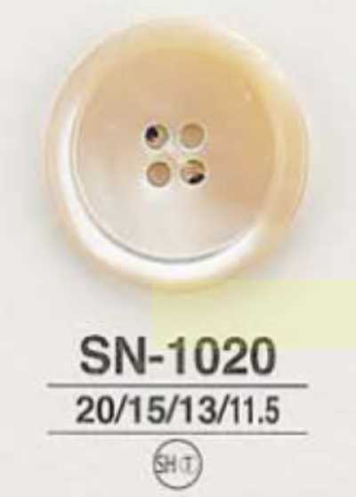 SN1020 高瀨貝製 正面4孔鈕扣