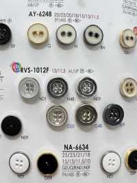 RVS1012F 4孔氣眼扣紐扣[鈕扣] 愛麗絲鈕扣 更多照片