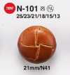 N101 夾克・西裝用仿皮鈕扣