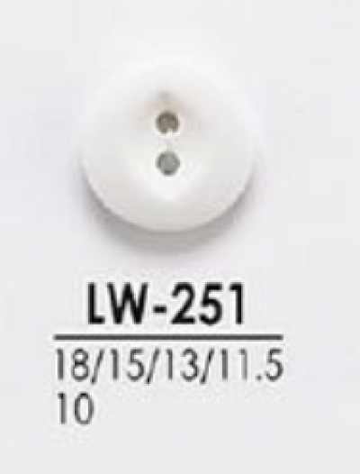 LW251 用於襯衫、Polo衫等輕便服裝的染色用鈕扣