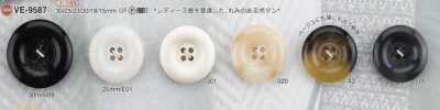 VE9587 聚酯樹脂製 表孔四孔鈕扣