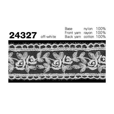24327 細幅網紗蕾絲