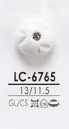 LC6765 用於染色，粉紅色捲曲狀水晶石鈕扣