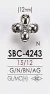 SBC4243 花朵圖形元素金屬鈕扣