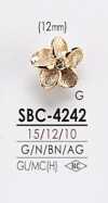 SBC4242 花朵圖形元素金屬鈕扣