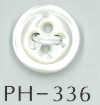 PH336 四孔四葉草風貝殼鈕扣