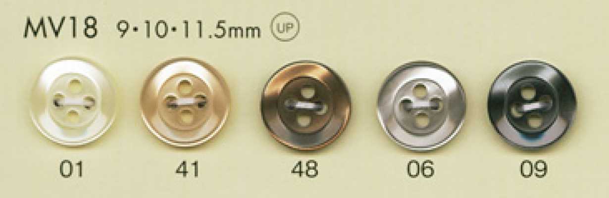 MV18 DAIYA BUTTONS 仿貝殼聚酯纖維鈕扣