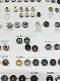 DM2048 用於夾克和西裝的 4 孔金屬鈕扣 愛麗絲鈕扣 更多照片