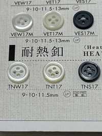 TNS17 DAIYA BUTTONS 耐熱仿貝殼聚酯纖維紐扣[鈕扣] 大阪鈕扣（DAIYA BUTTON） 更多照片