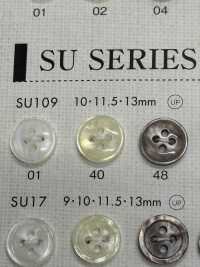 SU109 DAIYA BUTTONS紐扣聚酯纖維仿貝殼[鈕扣] 大阪鈕扣（DAIYA BUTTON） 更多照片