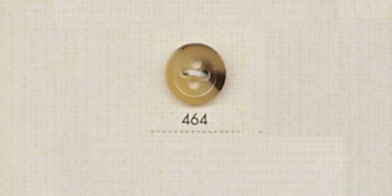 464 DAIYA BUTTONS 四孔仿水牛角聚酯纖維鈕扣（黃土色）