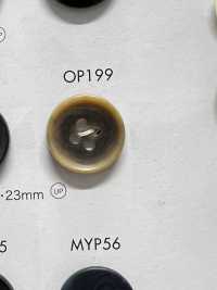 OP199 優雅的水牛狀啞光 4 孔聚酯纖維鈕扣[羈扣] DAIYA BUTTON 更多照片