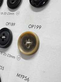 OP199 優雅的水牛狀啞光 4 孔聚酯纖維鈕扣[羈扣] DAIYA BUTTON 更多照片