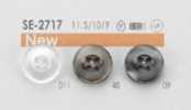SE-2717 簡約 仿貝殼 襯衫·女襯衫用 聚酯纖維 扣鈕