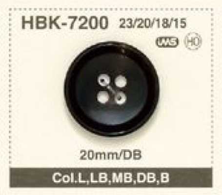 HBK-7200 天然材料 水牛 西裝・夾克用 4孔 動物角鈕扣