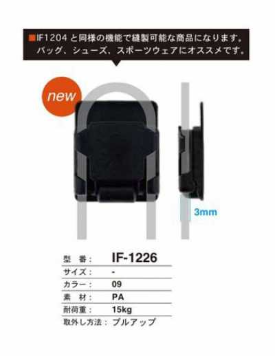 IF-1226 適用於箱包、鞋、運動服的上拉式扣件