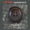 VT166 聚酯纖維樹脂製 表面四孔鈕扣