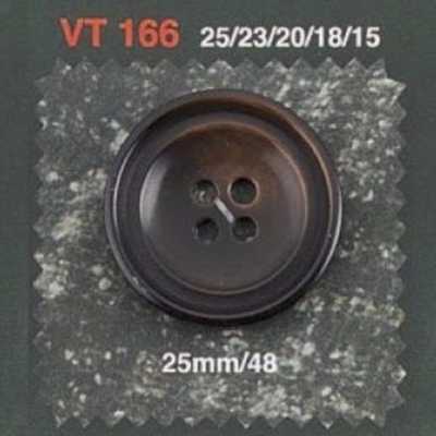 VT166 聚酯纖維樹脂製 表面四孔鈕扣