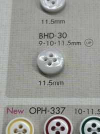 BHD30 DAIYA BUTTONS 防震四孔RIVER SHELL 風格聚酯纖維紐扣[鈕扣] 大阪鈕扣（DAIYA BUTTON） 更多照片