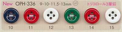 OPH336 DAIYA BUTTONS 耐衝擊 四孔 聚酯纖維鈕扣